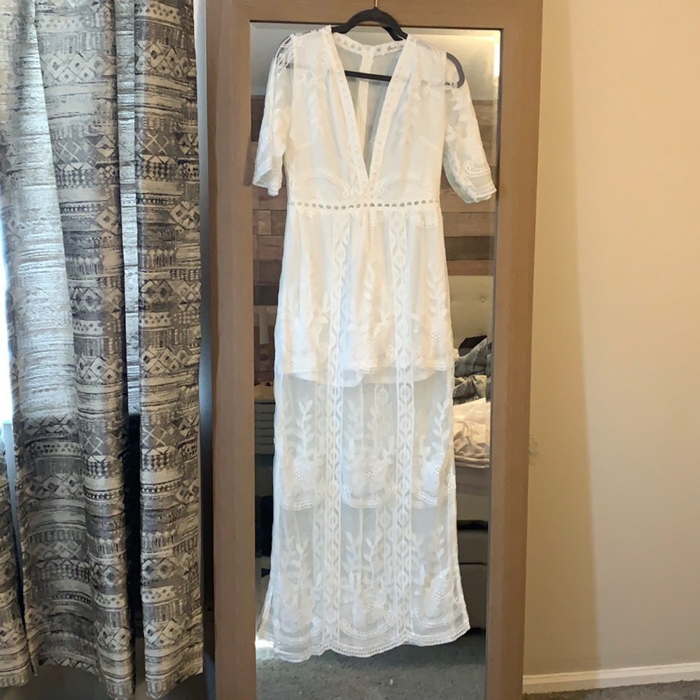 Engagement romper dress